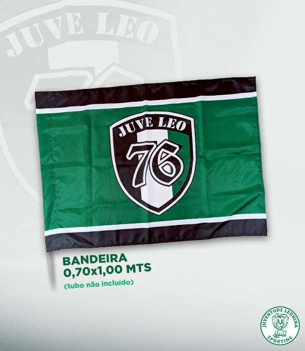 Loja Oficial Juve Leo - Bandeira 0,70x1,00mt